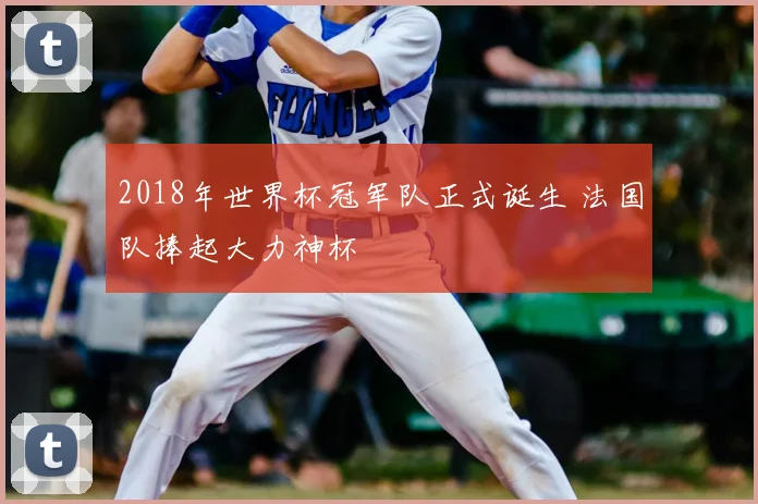2018年世界杯冠军队正式诞生 法国队捧起大力神杯