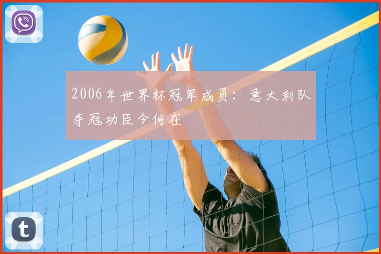 2006年世界杯冠军成员:意大利队夺冠功臣今何在