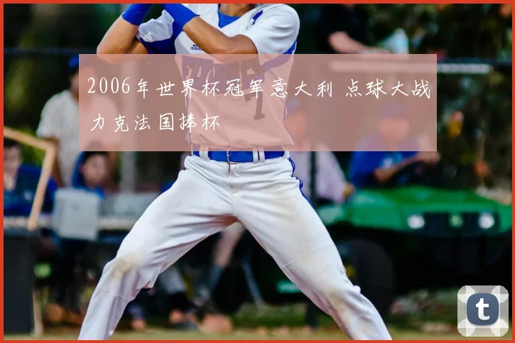 2006年世界杯冠军意大利 点球大战力克法国捧杯